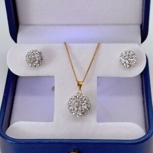 ✨ SOLD! Authentic 18K Saudi Gold Necklace & Earring Set ✨